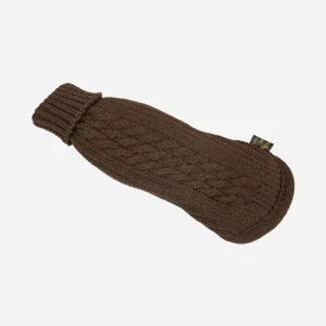 Brun strikket hundesweater fra Fashion Dog - art. 303