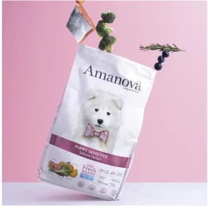 Amanova Luksus Laks Sensitive - Kornfrit hvalpefoder - 7 kg