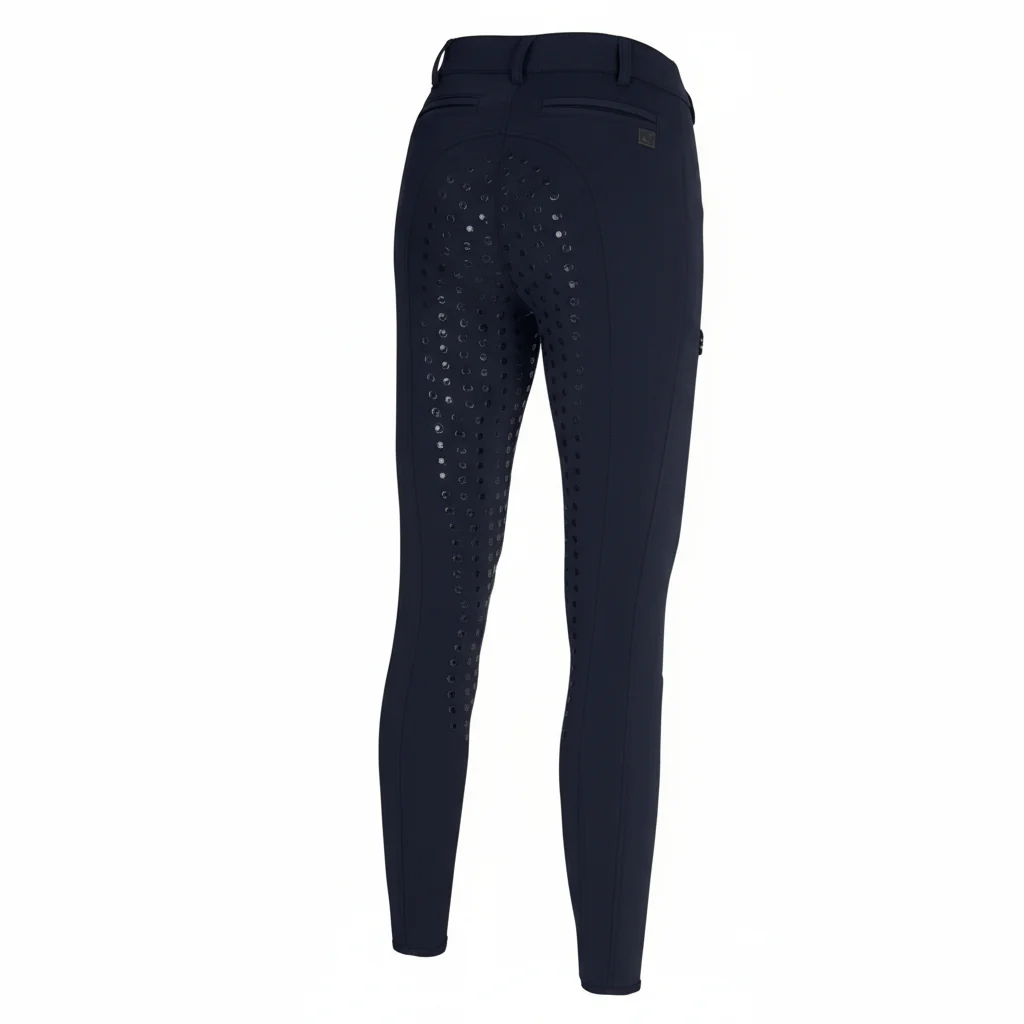 Pikeur Oliva Ridebukser med fuld Silicone Grip - Night Blue - Billede 3